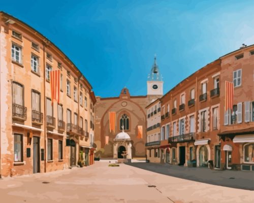 Perpignan Old Buildings Paint By Number