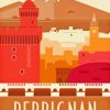 Perpignan Travel Poster Paint By Number