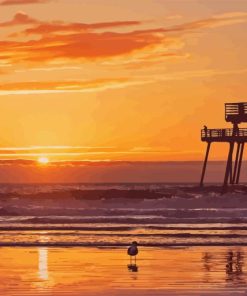 Pismo Beach California Sunset Paint By Numbers