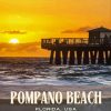 Pompano Beach Florida Poster Paint By Numbers
