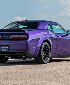 Purple Dodge Challenger Hellcat Redeye Paint By Number