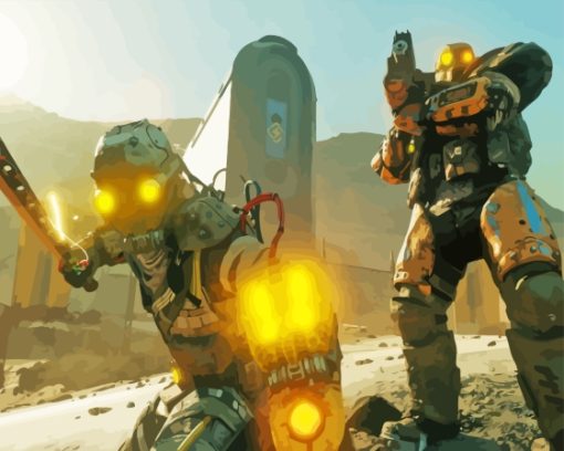 Rage 2 Robots Paint By Number