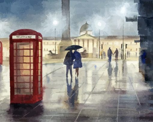 Raining London Paint By Number
