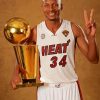 Ray Allen The Larry Obrien Championship Trophy Paint By Number