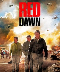 Red Dawn Movie Poster Paint By Number