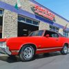 Red Oldsmobile Cutlass Supreme Paint By Number