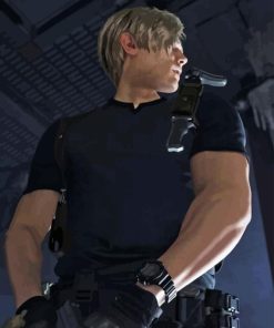 Resident Evil Leon Scott Kennedy Paint By Numbers