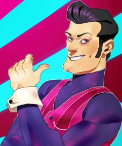 Robbie Rotten Cartoon Paint By Number