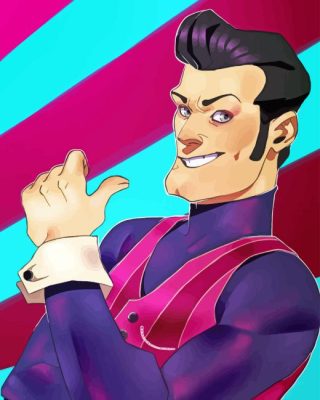 Robbie Rotten Cartoon Paint By Number