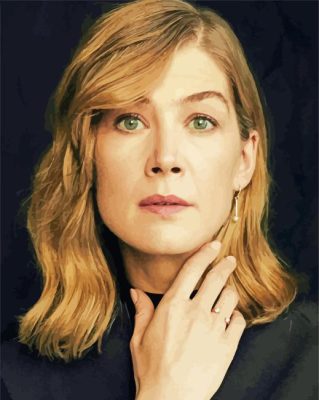 Rosamund Pike Face Paint By Numbers