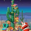 Santa And Friends Desert Christmas Paint By Number