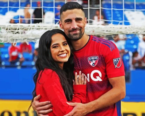 Sebastian Lletget And His Girlfriend Paint By Number