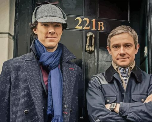 Sherlock Holmes And Doctor Watson Paint By Number