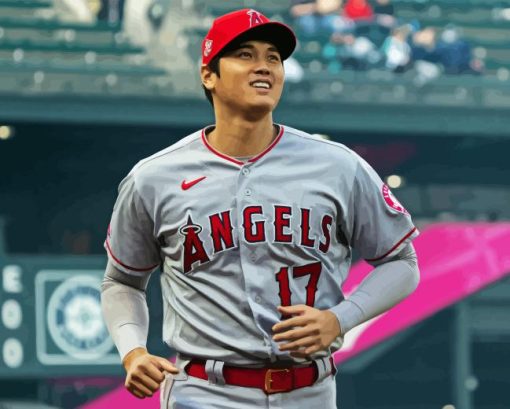 Shohei Ohtani Japanese Baseballler Paint By Numbers