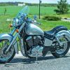 Silver Honda Shadow Paint By Numbers