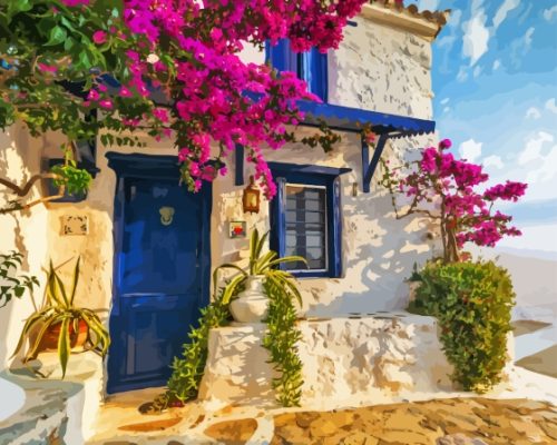 Skopelos House Paint By Number