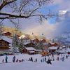 Snowy Grindelwald Village Paint By Number