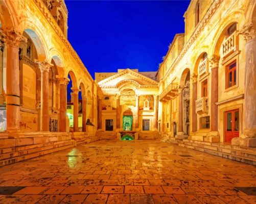 Split Diocletian Palace Croatia Paint By Numbers