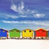 St James Colorful Huts Beach Paint By Numbers