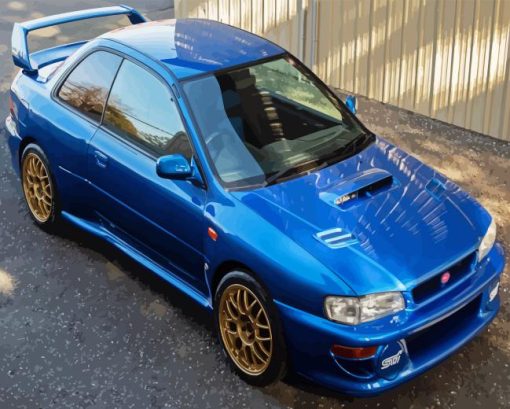 Subaru Impreza 22B STI Paint By Number