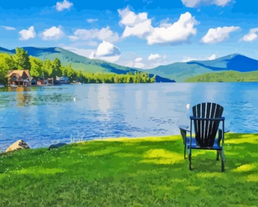 Summer Adirondack Park Paint By Number