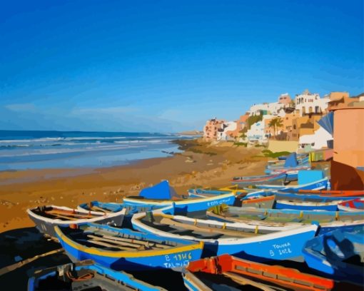 Taghazout Town In Morocco Paint By Number