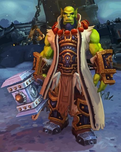 Thrall Warcraft Paint By Number