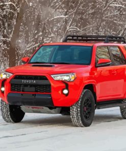 Toyota 4Runner Car In Snow Paint By Numbers