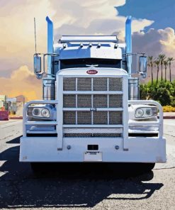 White American Big Rigs Paint By Number