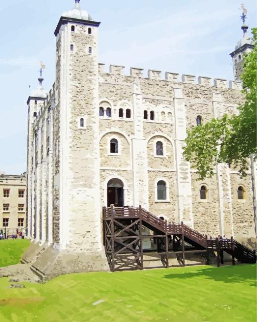 White Tower London Paint By Numbers