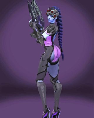 Widowmaker Overwatch Video Game Paint By Numbers