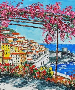 Abstract Atrani Amalfi Coast Paint By Number