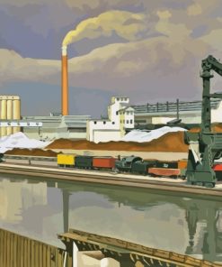 American Landscape By Charles Sheeler Paint By Number