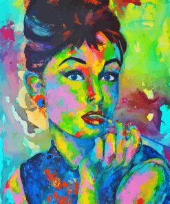 Audrey Hepburn Abstract Paint By Number