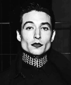 Black And White Ezra Miller Paint By Number