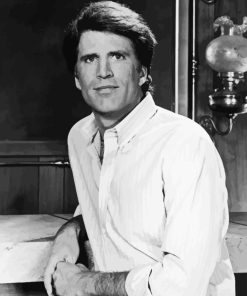 Black And White Ted Danson Paint By Number