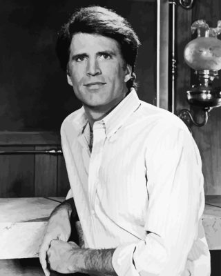 Black And White Ted Danson Paint By Number