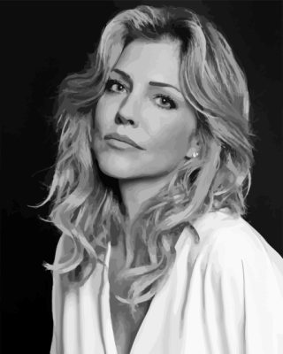 Black And White Tricia Helfer Paint By Number