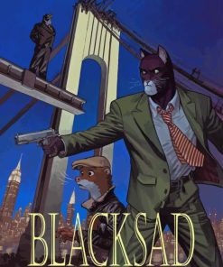 Blacksad Cartoon Paint By Number