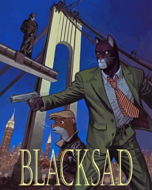 Blacksad Cartoon Paint By Number