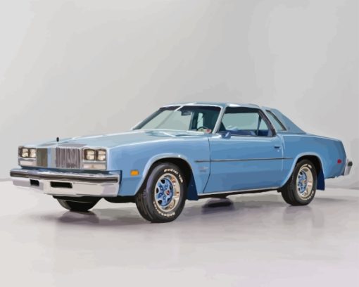 Blue 1977 Oldsmobile Cutlass Supreme Car Paint By Number