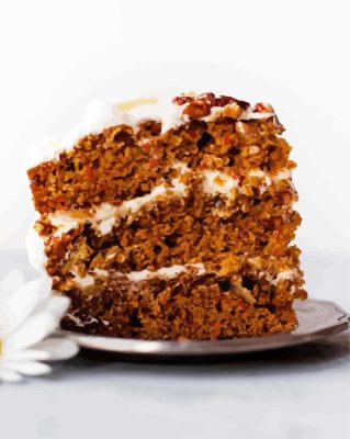 Carrot Cake With Cream Cheese Paint By Number