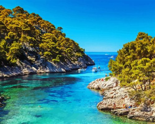 Cassis Calanque French Coast Paint By Numbers