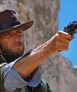 Clint Eastwood In For A Few Dollars Paint By Number