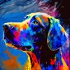 Colorful Abstract Dobermann Dog Paint By Number