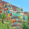 Colorful Building In Yemen Paint By Number