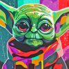 Cute Yoda Pop Art Paint By Number