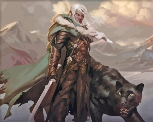 Drizzt Dourden Game Character Paint By Number