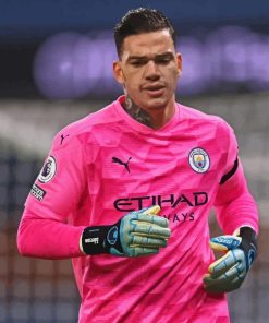 Ederson Brazilian Football Player Paint By Number