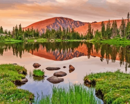 Estes Park Rocky Mountain National Park Paint By Number